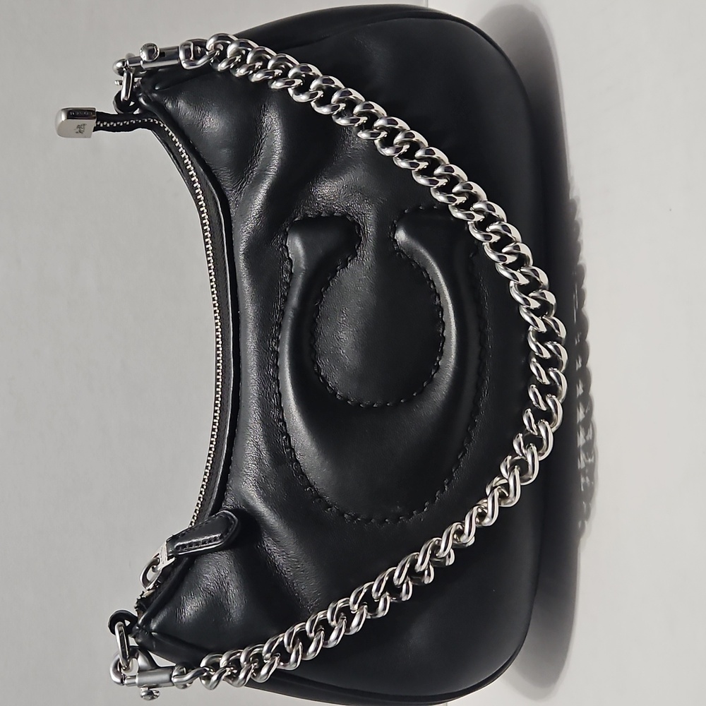 Black Leather Shoulder Bag